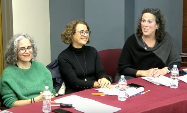  Maria Bustelo, Amy Mazur and Faith Lutze.